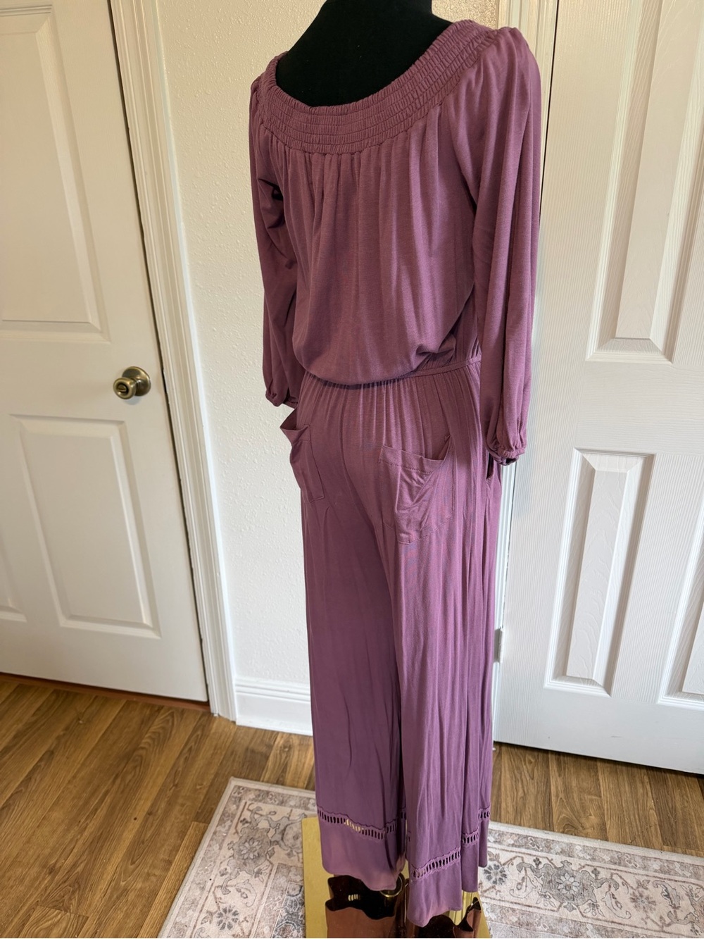 Listicle Jumpsuit Small Romantic Boho Cottagecore Ralph Lauren Vibe Wide Leg - Picture 5 of 13